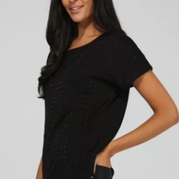 Sparkle Bundle Size 8 Studded Stiletto Pumps & Small Sequin Top NWT - Picture 7 of 9